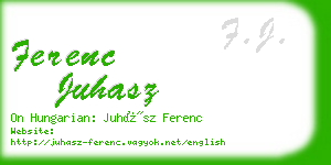 ferenc juhasz business card